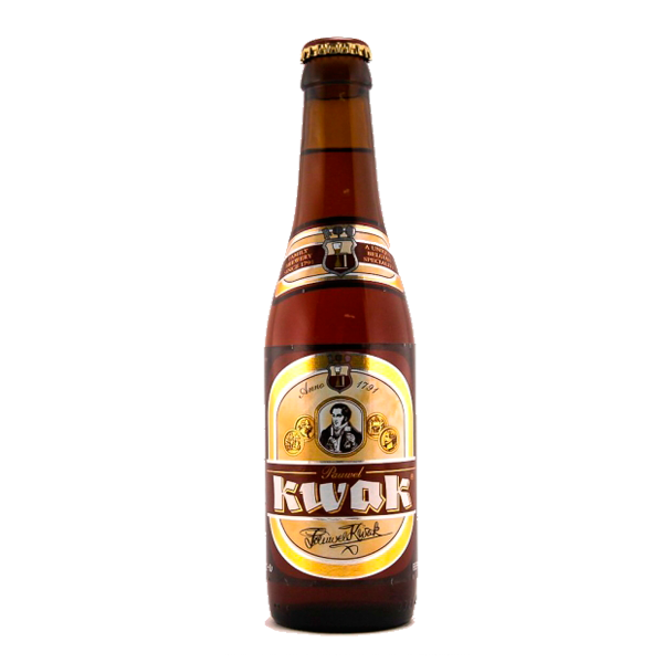 Cerveza artesanal Kwak en la birroteca de bigote blanco